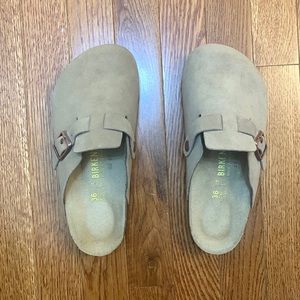 Birkenstock Bostons - Taupe Size 36